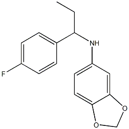 N-[1-(4-fluorophenyl)propyl]-2H-1,3-benzodioxol-5-amine 化学構造式