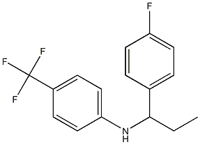 N-[1-(4-fluorophenyl)propyl]-4-(trifluoromethyl)aniline,,结构式