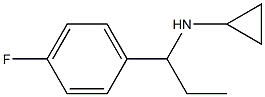 N-[1-(4-fluorophenyl)propyl]cyclopropanamine Structure