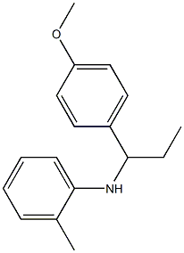 N-[1-(4-methoxyphenyl)propyl]-2-methylaniline,,结构式