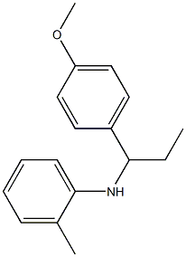 N-[1-(4-methoxyphenyl)propyl]-2-methylaniline Structure