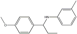 N-[1-(4-methoxyphenyl)propyl]-3-methylaniline,,结构式