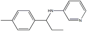 N-[1-(4-methylphenyl)propyl]pyridin-3-amine Struktur