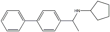 N-[1-(4-phenylphenyl)ethyl]cyclopentanamine Struktur