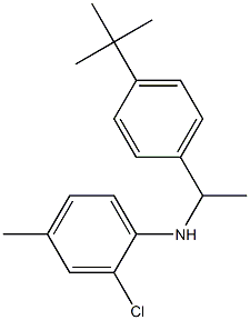 N-[1-(4-tert-butylphenyl)ethyl]-2-chloro-4-methylaniline Struktur