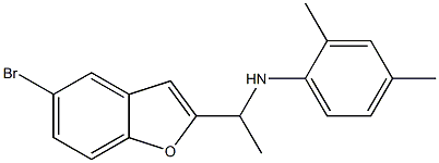  N-[1-(5-bromo-1-benzofuran-2-yl)ethyl]-2,4-dimethylaniline