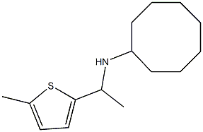 N-[1-(5-methylthiophen-2-yl)ethyl]cyclooctanamine Structure