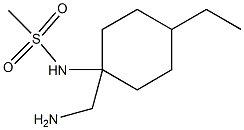 N-[1-(aminomethyl)-4-ethylcyclohexyl]methanesulfonamide Struktur