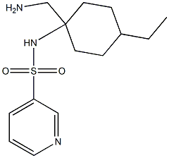 N-[1-(aminomethyl)-4-ethylcyclohexyl]pyridine-3-sulfonamide Structure