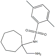 N-[1-(aminomethyl)cycloheptyl]-2,5-dimethylbenzene-1-sulfonamide 结构式