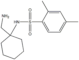 N-[1-(aminomethyl)cyclohexyl]-2,4-dimethylbenzene-1-sulfonamide,,结构式