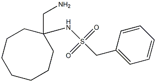 N-[1-(aminomethyl)cyclooctyl]-1-phenylmethanesulfonamide Struktur