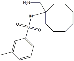 N-[1-(aminomethyl)cyclooctyl]-3-methylbenzene-1-sulfonamide Structure