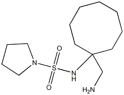 N-[1-(aminomethyl)cyclooctyl]pyrrolidine-1-sulfonamide Structure