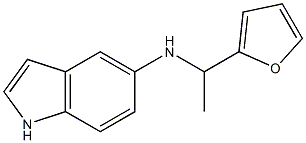 N-[1-(furan-2-yl)ethyl]-1H-indol-5-amine Struktur