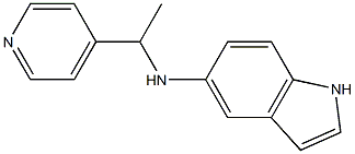 N-[1-(pyridin-4-yl)ethyl]-1H-indol-5-amine Structure