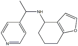 N-[1-(pyridin-4-yl)ethyl]-4,5,6,7-tetrahydro-1-benzofuran-4-amine Struktur