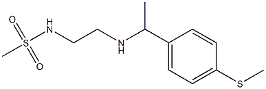 N-[2-({1-[4-(methylsulfanyl)phenyl]ethyl}amino)ethyl]methanesulfonamide Structure