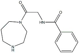 N-[2-(1,4-diazepan-1-yl)-2-oxoethyl]benzamide,,结构式