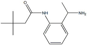 N-[2-(1-aminoethyl)phenyl]-3,3-dimethylbutanamide Structure