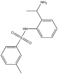 N-[2-(1-aminoethyl)phenyl]-3-methylbenzenesulfonamide Struktur