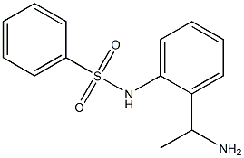 N-[2-(1-aminoethyl)phenyl]benzenesulfonamide Structure
