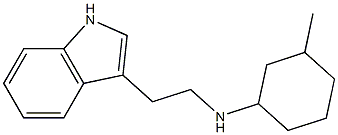 N-[2-(1H-indol-3-yl)ethyl]-3-methylcyclohexan-1-amine 结构式