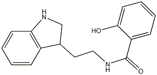 N-[2-(2,3-dihydro-1H-indol-3-yl)ethyl]-2-hydroxybenzamide Structure