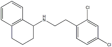 N-[2-(2,4-dichlorophenyl)ethyl]-1,2,3,4-tetrahydronaphthalen-1-amine 化学構造式