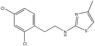 N-[2-(2,4-dichlorophenyl)ethyl]-4-methyl-1,3-thiazol-2-amine Struktur