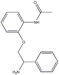 N-[2-(2-amino-2-phenylethoxy)phenyl]acetamide 结构式