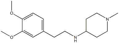 N-[2-(3,4-dimethoxyphenyl)ethyl]-1-methylpiperidin-4-amine Struktur