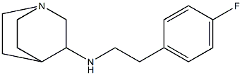 N-[2-(4-fluorophenyl)ethyl]-1-azabicyclo[2.2.2]octan-3-amine 化学構造式