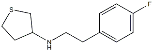 N-[2-(4-fluorophenyl)ethyl]thiolan-3-amine,,结构式