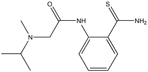 N-[2-(aminocarbonothioyl)phenyl]-2-[isopropyl(methyl)amino]acetamide Struktur