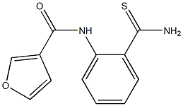 N-[2-(aminocarbonothioyl)phenyl]-3-furamide Struktur