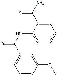 N-[2-(aminocarbonothioyl)phenyl]-3-methoxybenzamide Structure