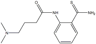 N-[2-(aminocarbonothioyl)phenyl]-4-(dimethylamino)butanamide,,结构式