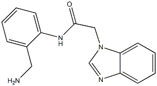 N-[2-(aminomethyl)phenyl]-2-(1H-benzimidazol-1-yl)acetamide 结构式