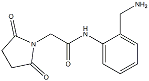 N-[2-(aminomethyl)phenyl]-2-(2,5-dioxopyrrolidin-1-yl)acetamide,,结构式