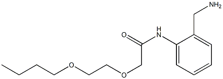 N-[2-(aminomethyl)phenyl]-2-(2-butoxyethoxy)acetamide Struktur