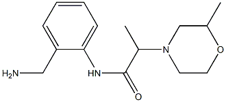 N-[2-(aminomethyl)phenyl]-2-(2-methylmorpholin-4-yl)propanamide Struktur