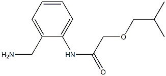 N-[2-(aminomethyl)phenyl]-2-(2-methylpropoxy)acetamide,,结构式