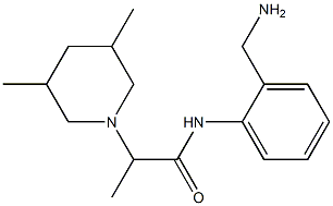 N-[2-(aminomethyl)phenyl]-2-(3,5-dimethylpiperidin-1-yl)propanamide