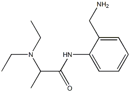 N-[2-(aminomethyl)phenyl]-2-(diethylamino)propanamide Structure