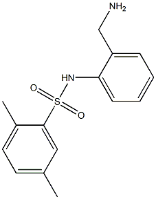 N-[2-(aminomethyl)phenyl]-2,5-dimethylbenzene-1-sulfonamide|