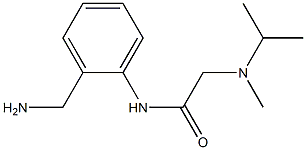 N-[2-(aminomethyl)phenyl]-2-[isopropyl(methyl)amino]acetamide,,结构式