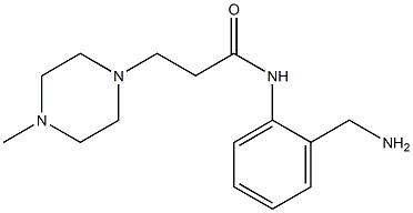 N-[2-(aminomethyl)phenyl]-3-(4-methylpiperazin-1-yl)propanamide Structure