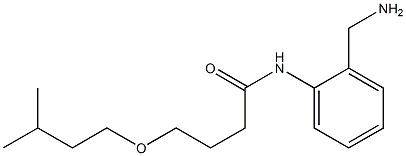 N-[2-(aminomethyl)phenyl]-4-(3-methylbutoxy)butanamide