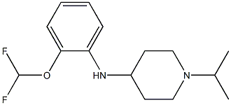 N-[2-(difluoromethoxy)phenyl]-1-(propan-2-yl)piperidin-4-amine Structure